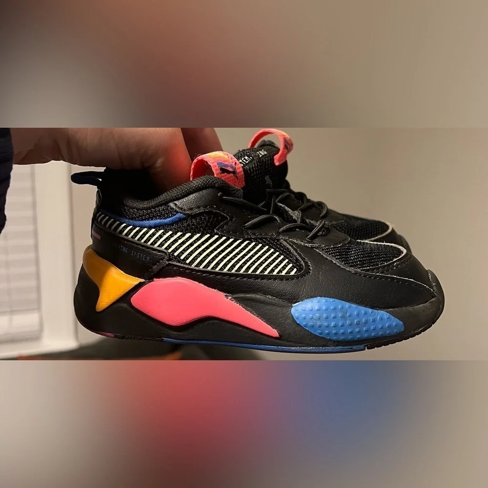 Toddler Puma Rs-X Sunset Sneakers Shoes Casual - Black, Multicolored 9C